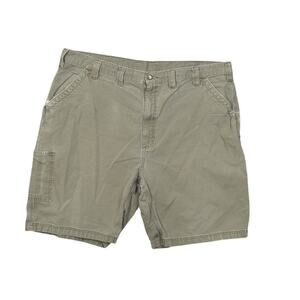Carhartt Men's Green Cargo Shorts Cotton Size 46 B147 LBR Original Fit